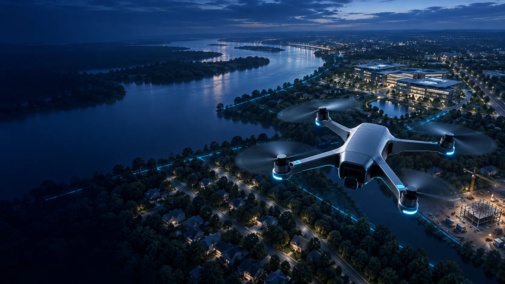 AI-generated aerial landscape concept used as a temporary video placeholder